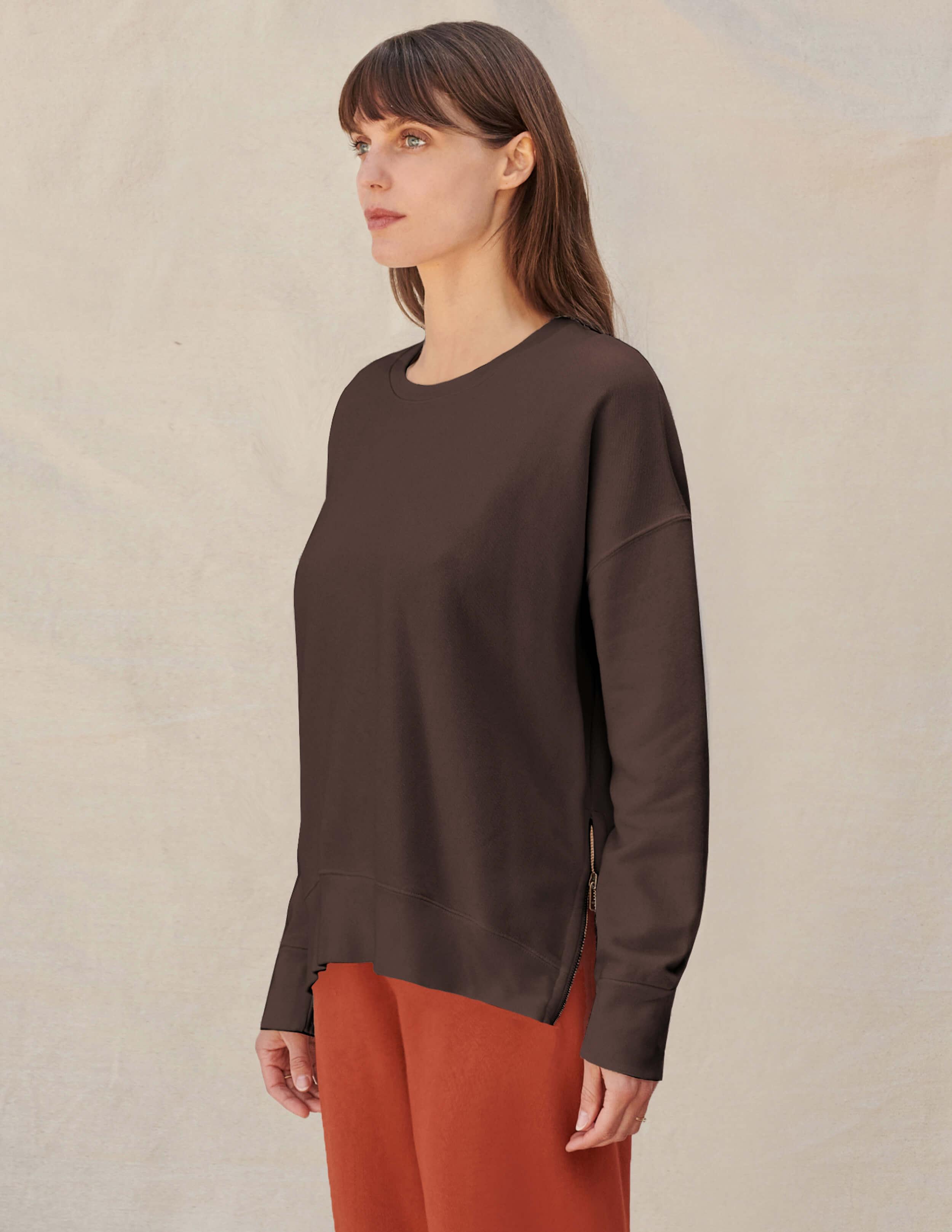 sundry side zip sweatshirt