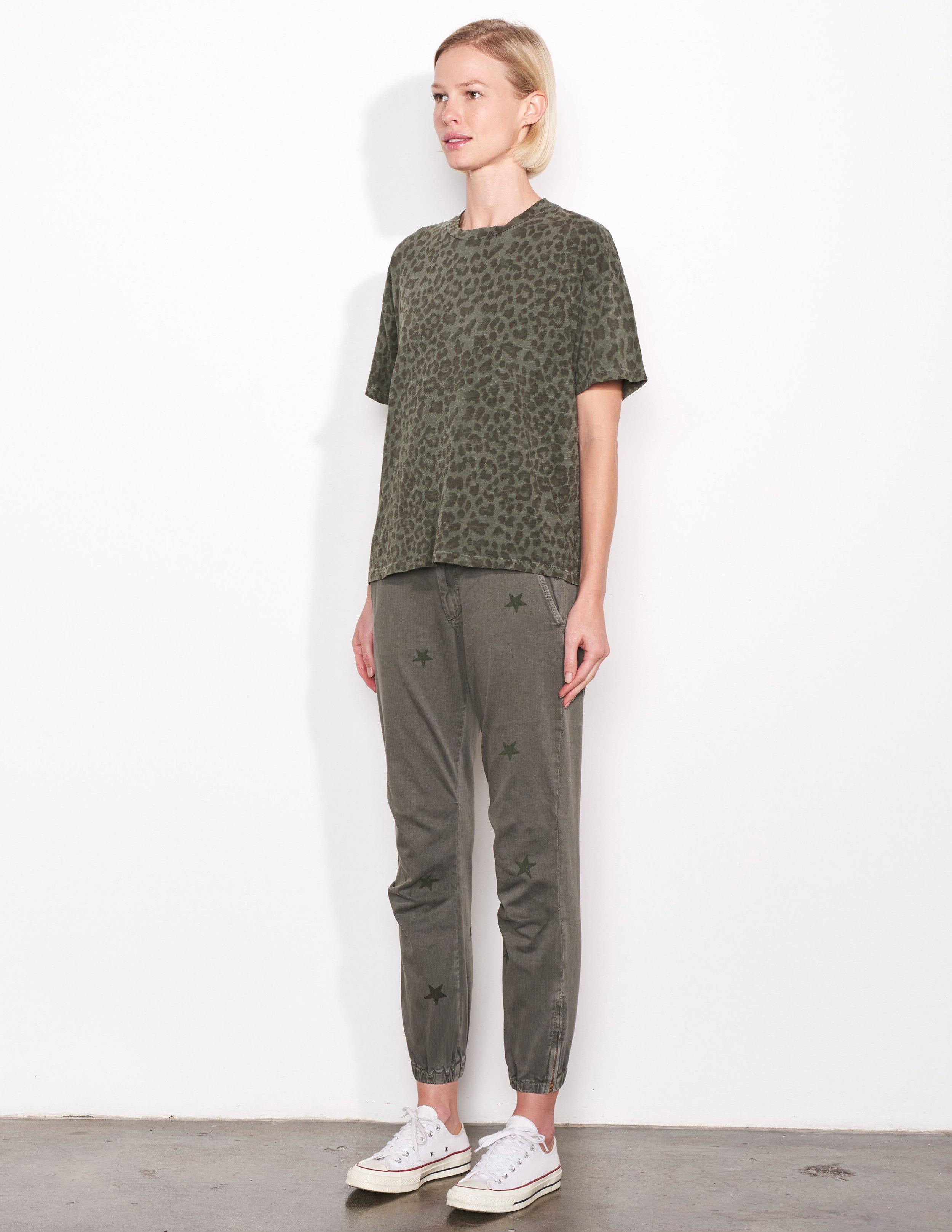 SUNDRY Leopard Oversized Tee
