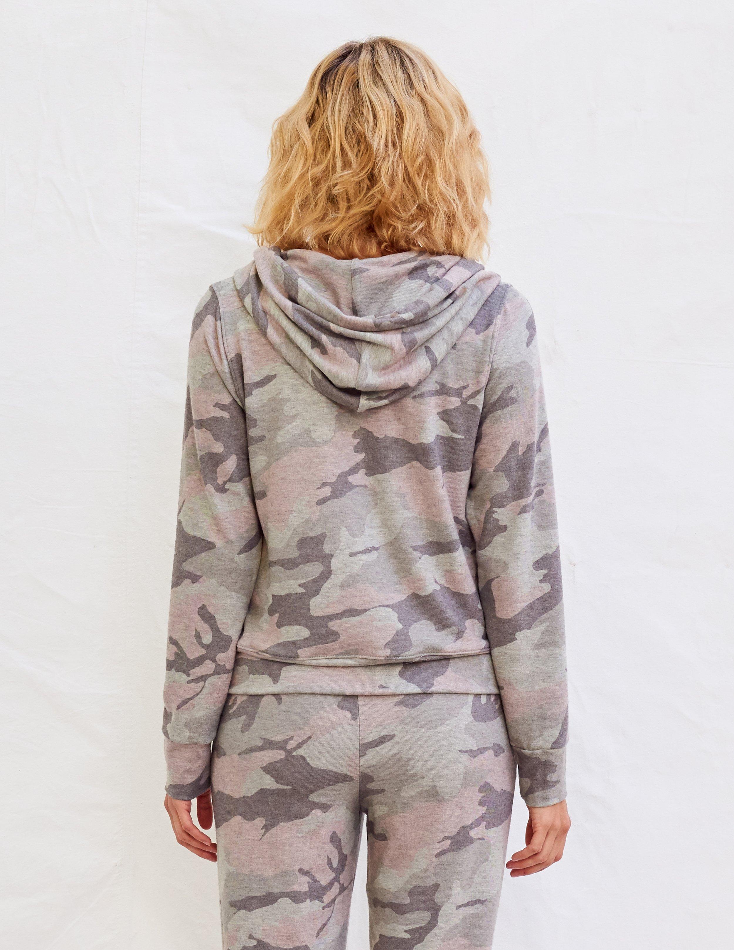 sundry camo zip jogger