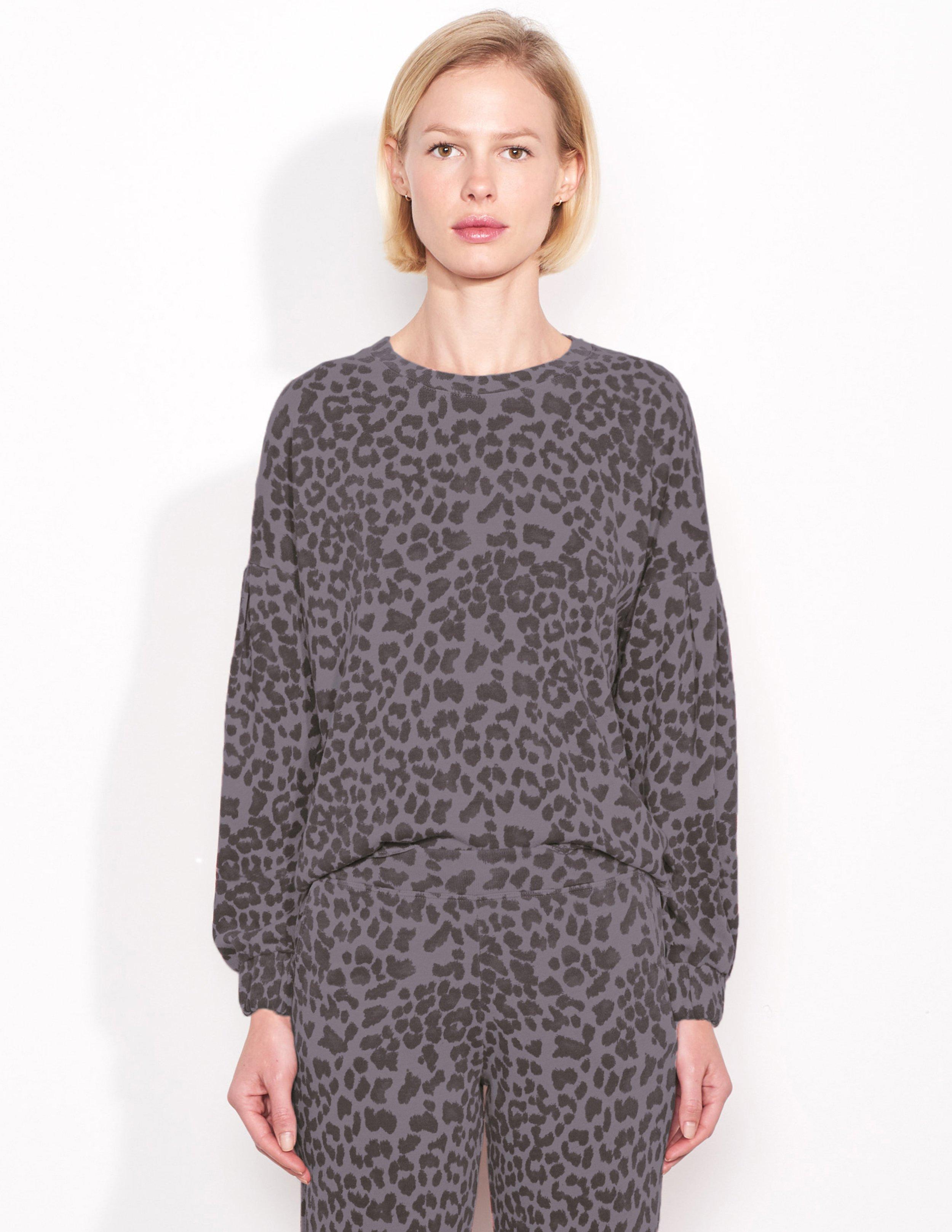 sundry leopard sweatshirt