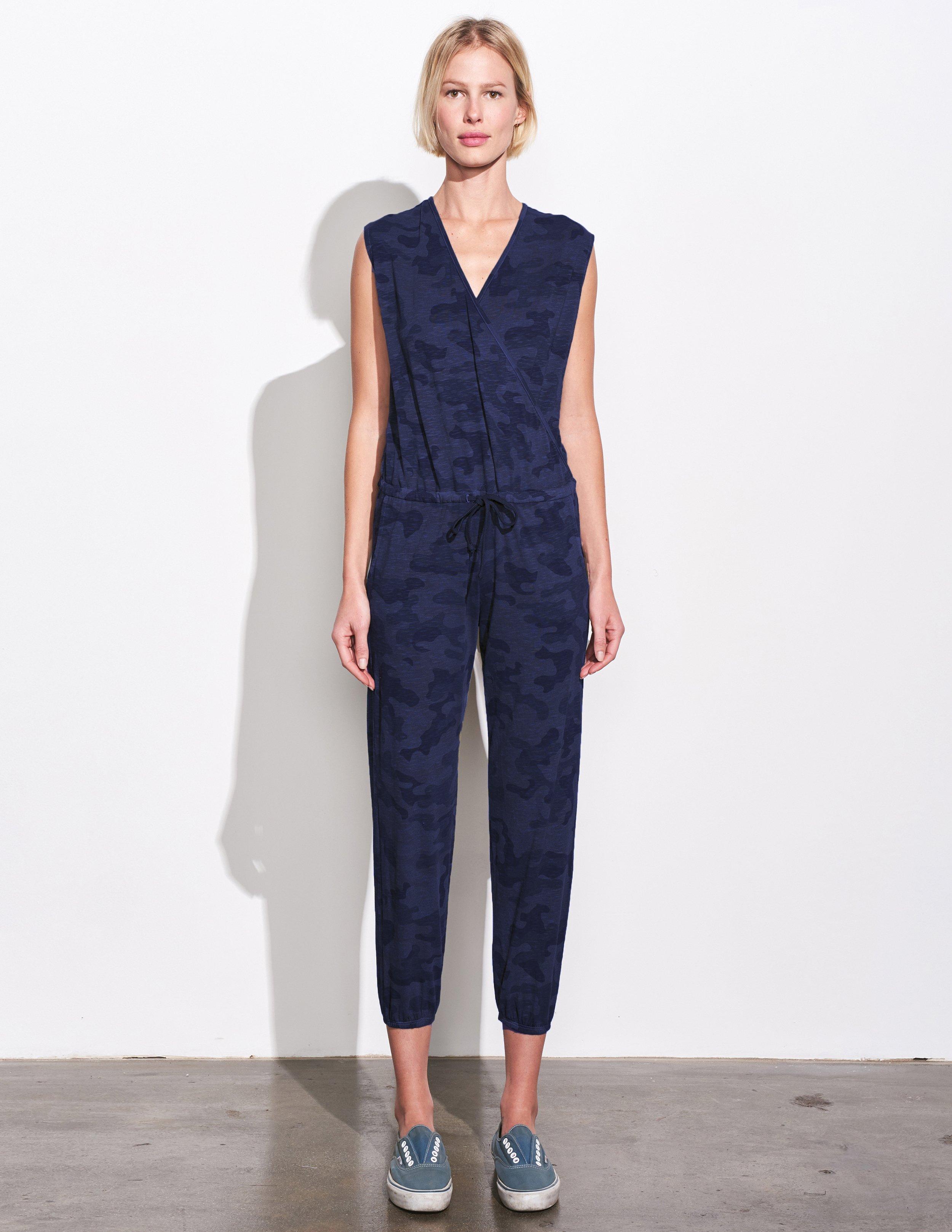 sundry sleeveless knit jumpsuit