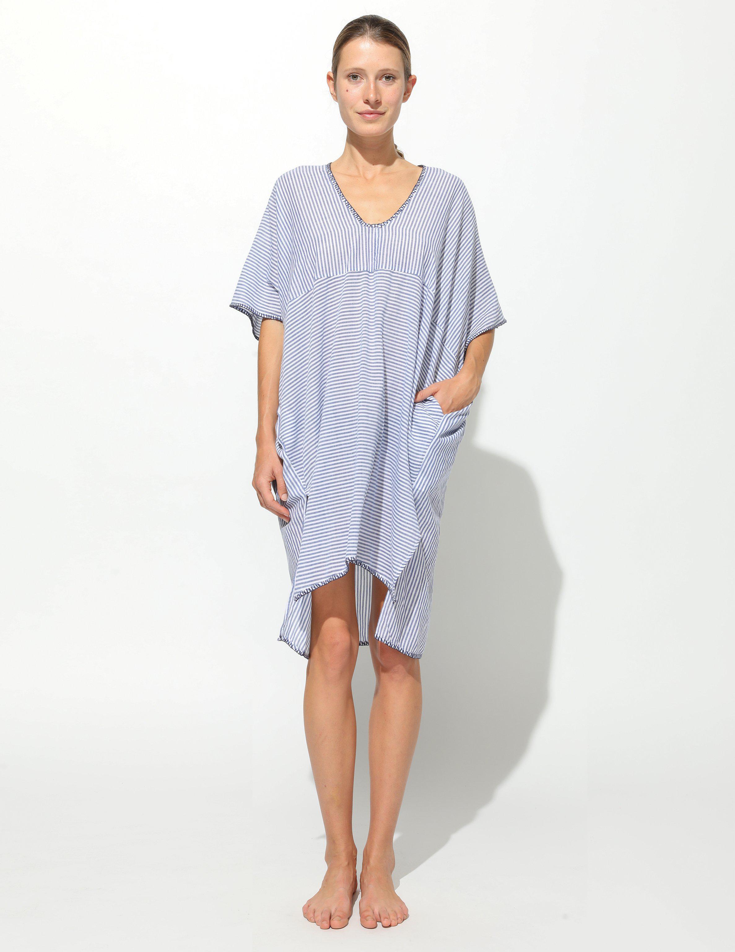 sundry striped caftan