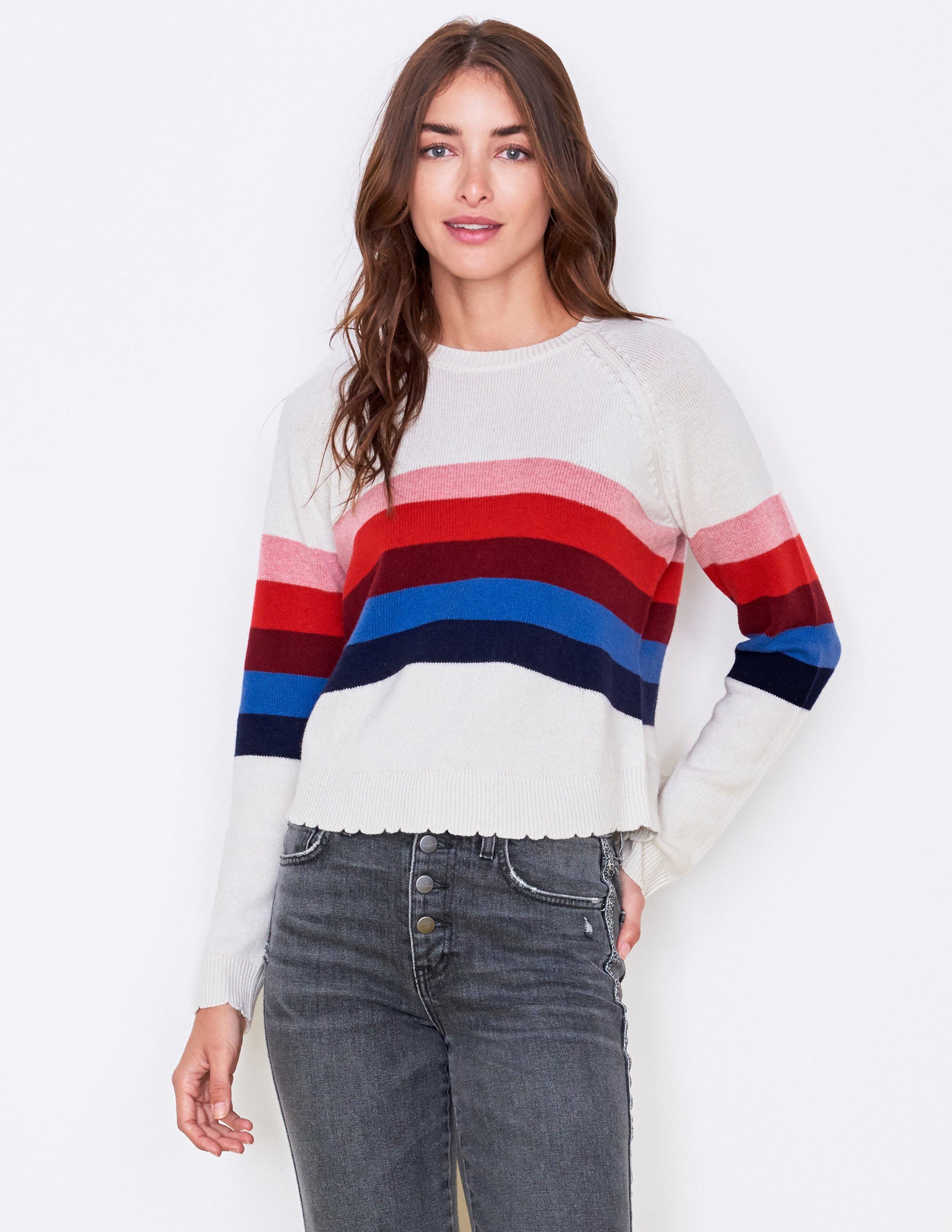 sundry rainbow sweatshirt