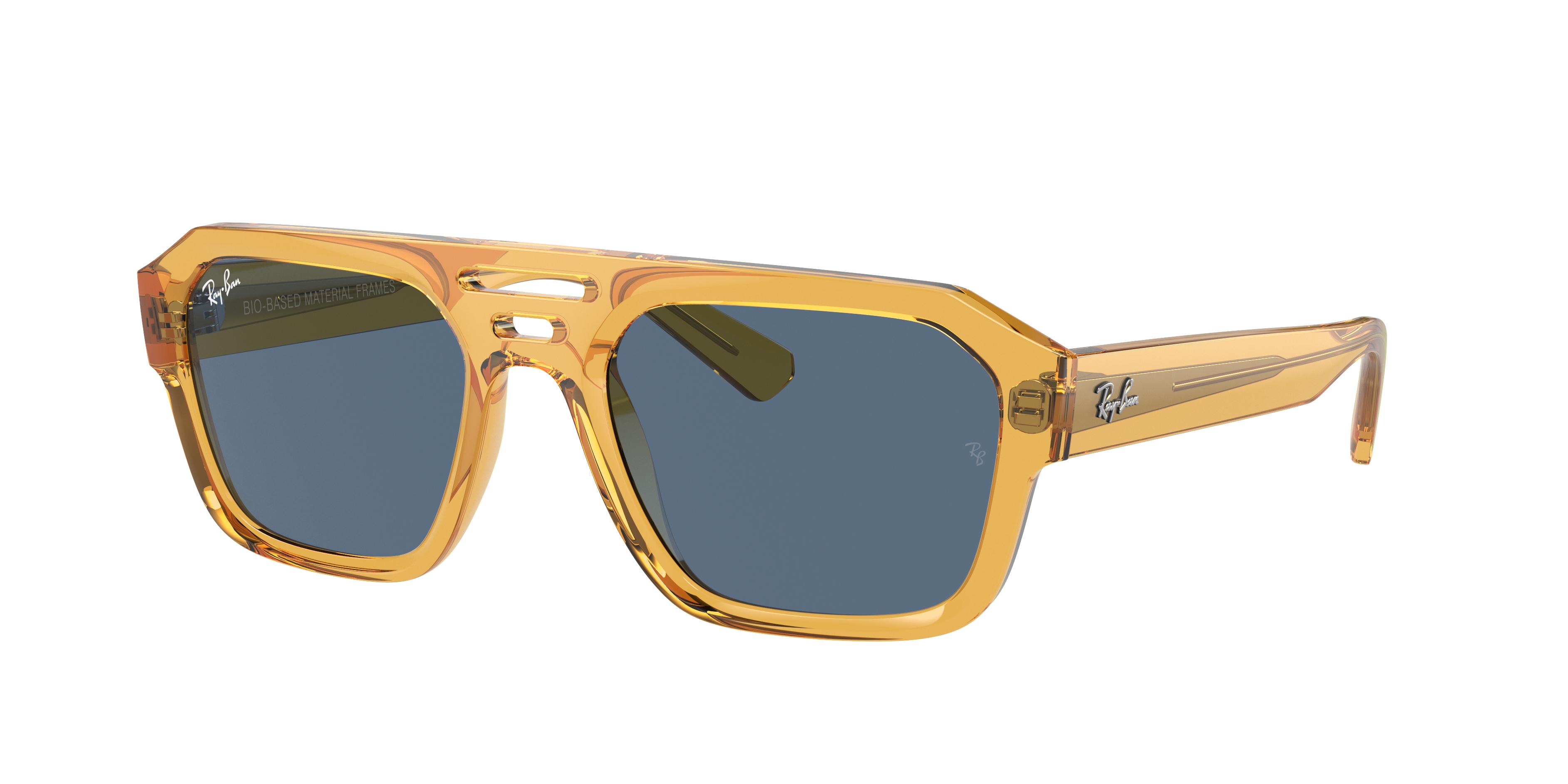 Ray-Ban Sunglasses Unisex Corrigan Bio-based - Transparent Yellow Frame  Blue Lenses 54-20 in Black | Lyst