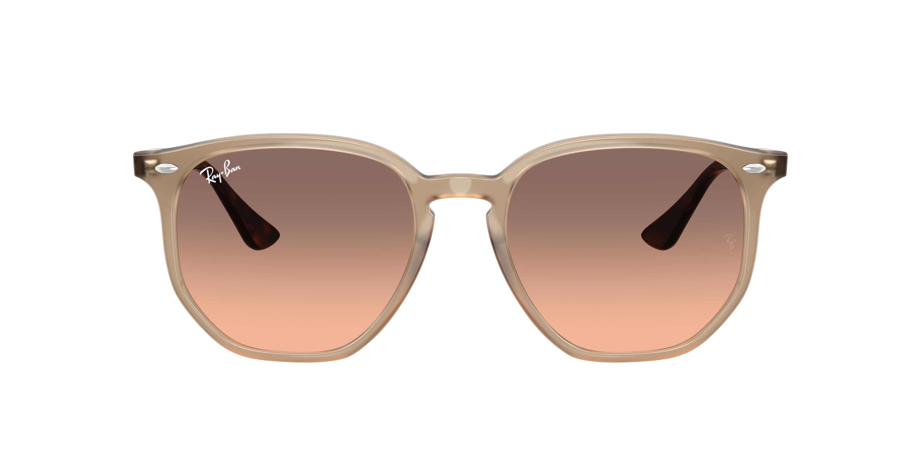 Ray Ban Rb4306f Low Bridge Fit Hexagonal Sunglasses in Black Lyst UK