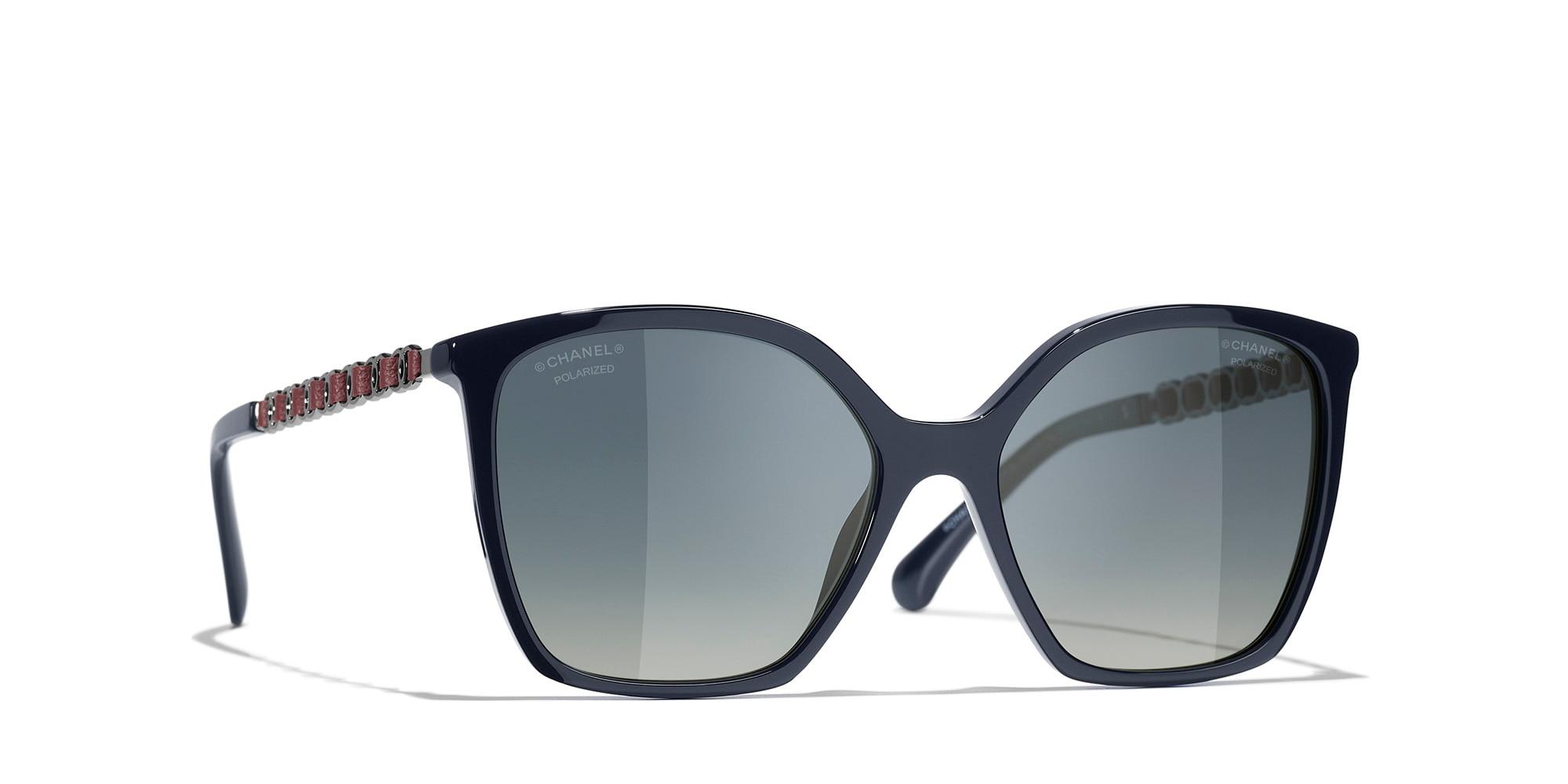 CHANEL シャネル ロゴ スクエア サングラス sunglasses CH5546Q CHANEL Sunglasses: Square Sunglasses, acetate & strass