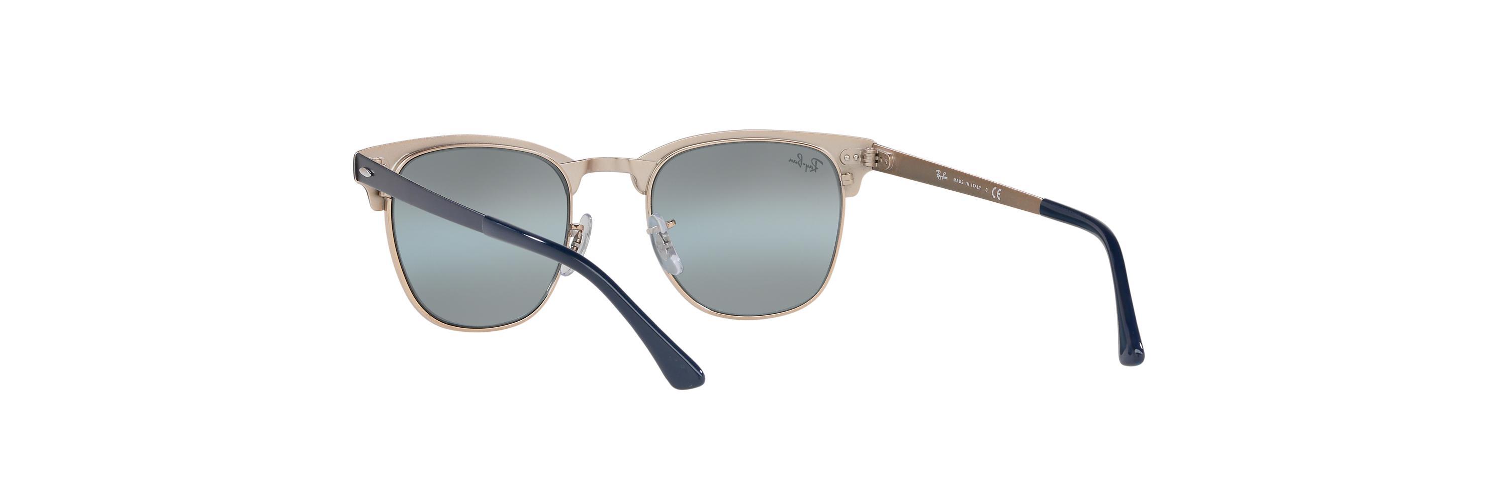 Ray Ban Rb3716 Clubmaster Metal In Blue Blue Blue Lyst