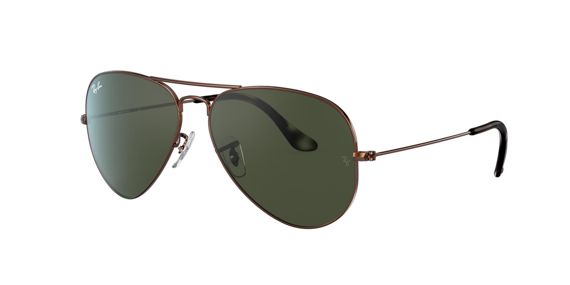 Ray Ban Rb3025 Aviator Classic In Green For Men Lyst Ray Ban Rb3025 Aviator Classic In Green For Men Lyst
