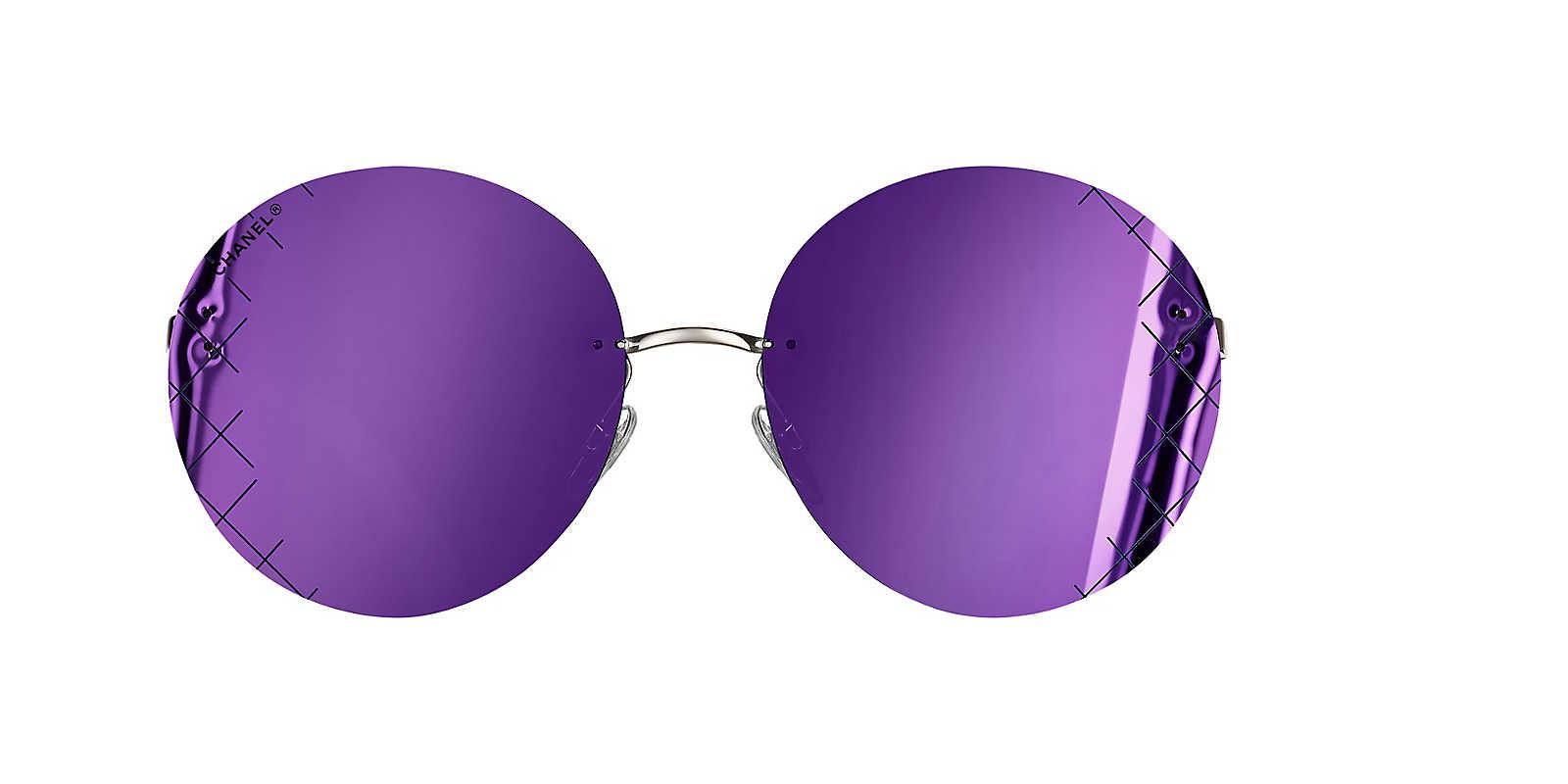 Round Sunglasses in Purple | Lyst UK