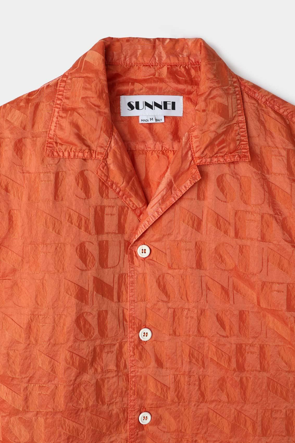 Sunnei Short Sleeves Shirt / Bright Orange | Lyst