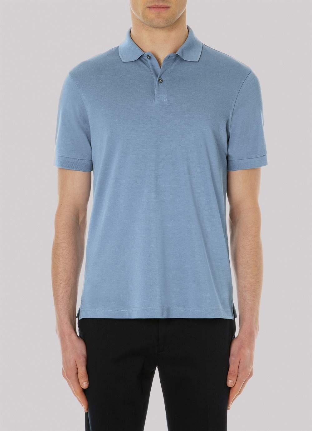 Sunspel Men's Cotton Piqué Polo Shirt In Fern Blue for Men - Lyst