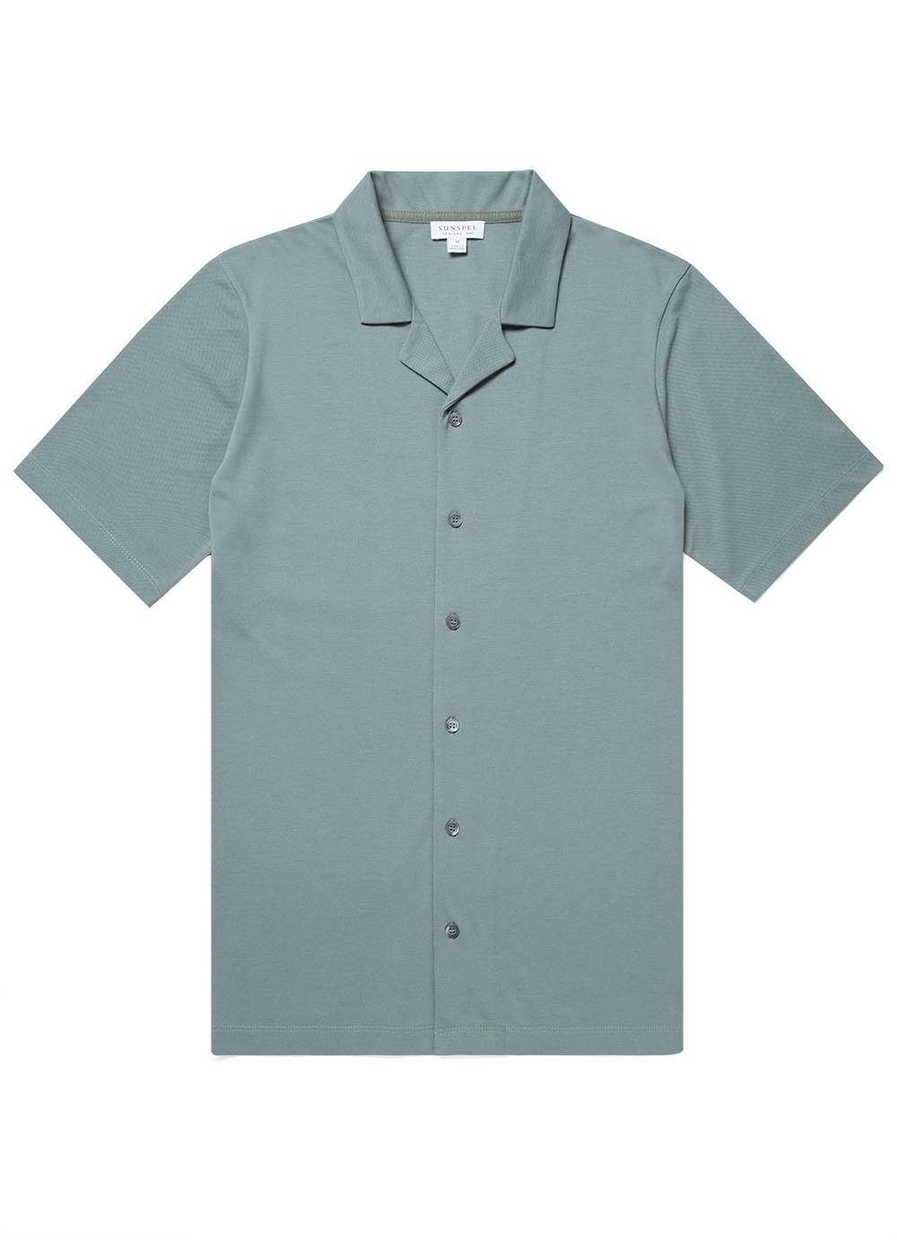 sunspel camp collar shirt