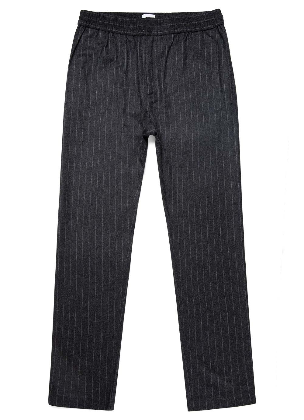 Sunspel Men's Wool Cashmere Flannel Drawstring Trouser In Charcoal ...