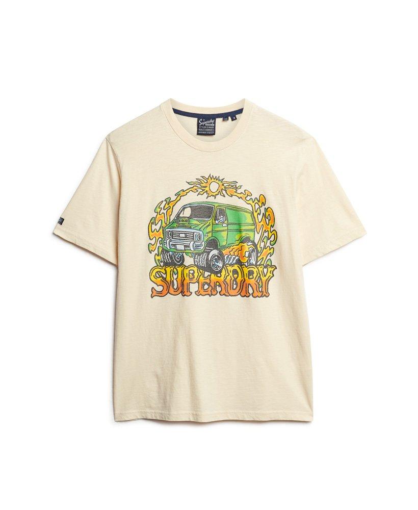 Superdry Motor Retro Graphic T-shirt in Green for Men | Lyst