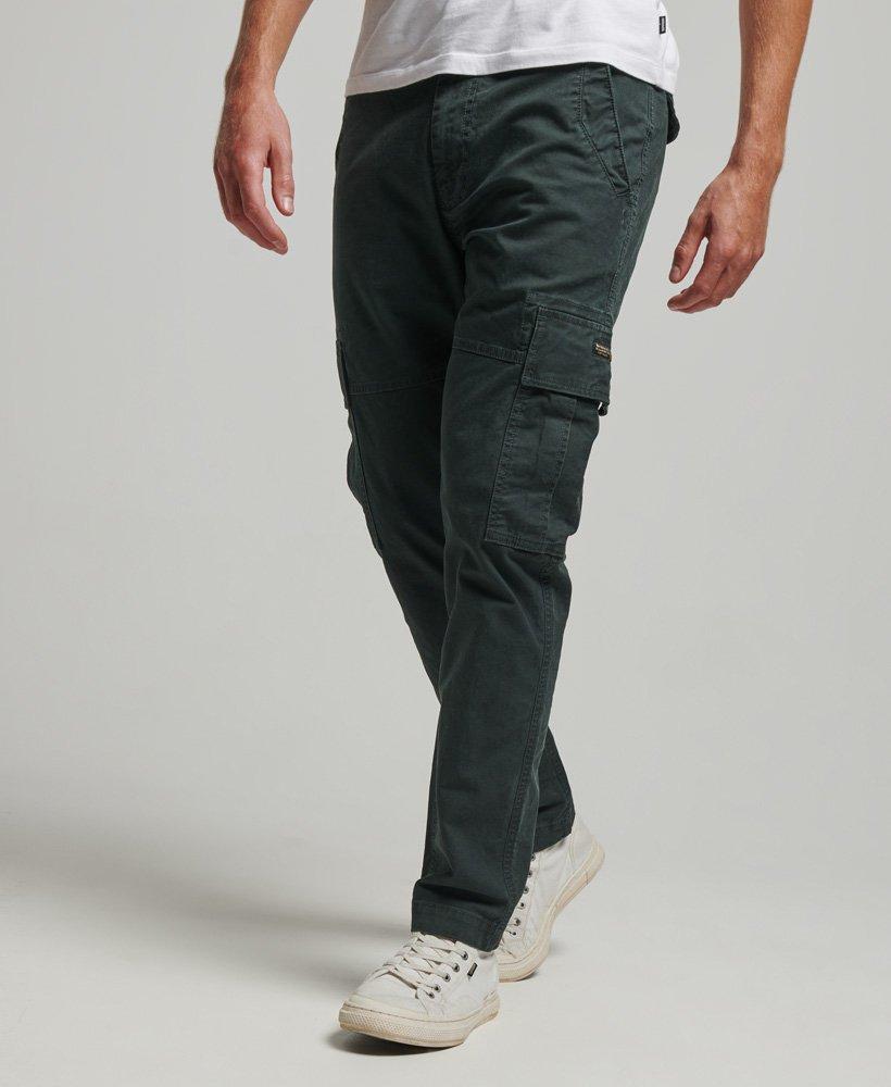 Superdry Organic Cotton Core Cargo Pants Dark Grey in Black for Men | Lyst
