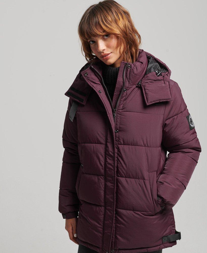 Superdry Expedition Cocoon Padded Coat Purple | Lyst