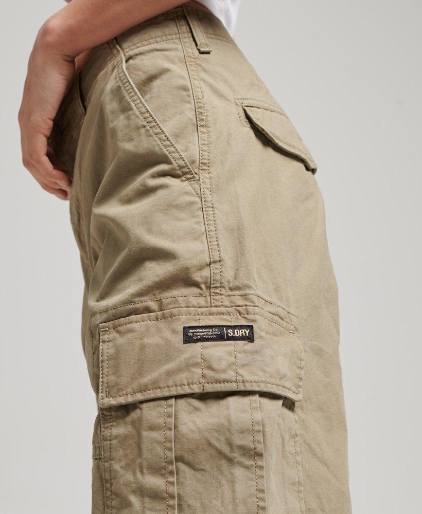 Superdry Organic Cotton Baggy Cargo Pants Beige in Natural for Men | Lyst