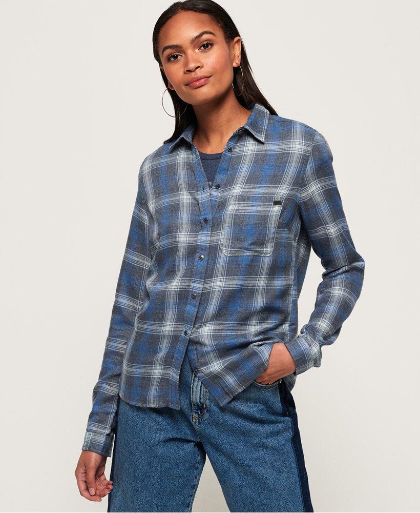 Superdry Authentic Check Shirt Purple in Blue | Lyst