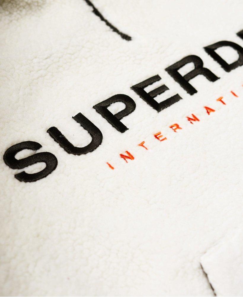 mountain sherpa half zip overhead hoodie