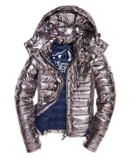 silver superdry jacket