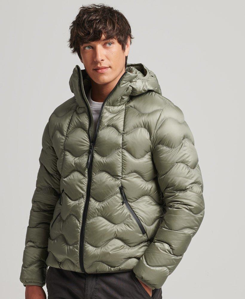 Superdry Xpd Down Quilted Jacket Khaki in Green for Men | Lyst