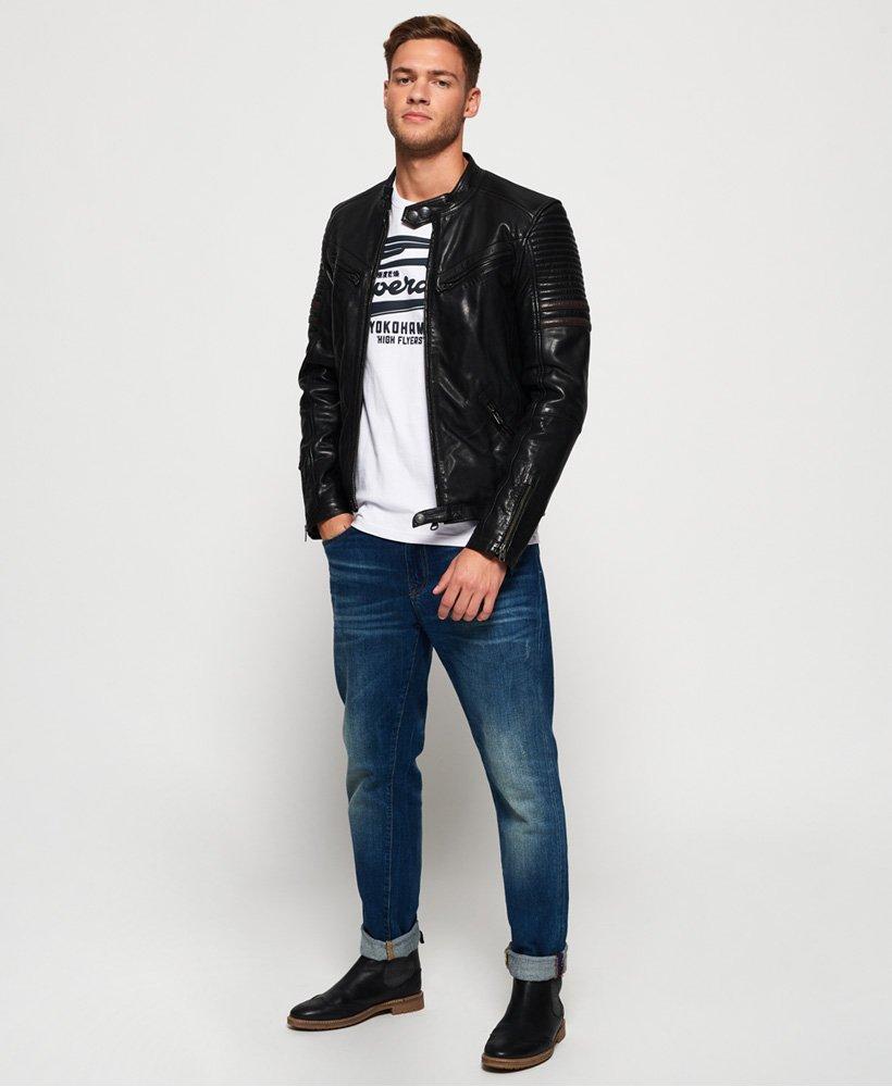 superdry indy leather jacket