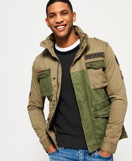 Superdry Rookie Mixed Military Jacket in Green for Men - Lyst