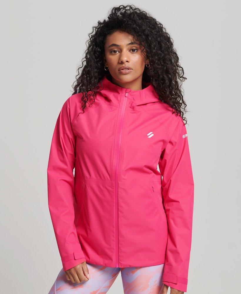 Superdry Sport Waterproof Jacket Pink / Highland Berry | Lyst