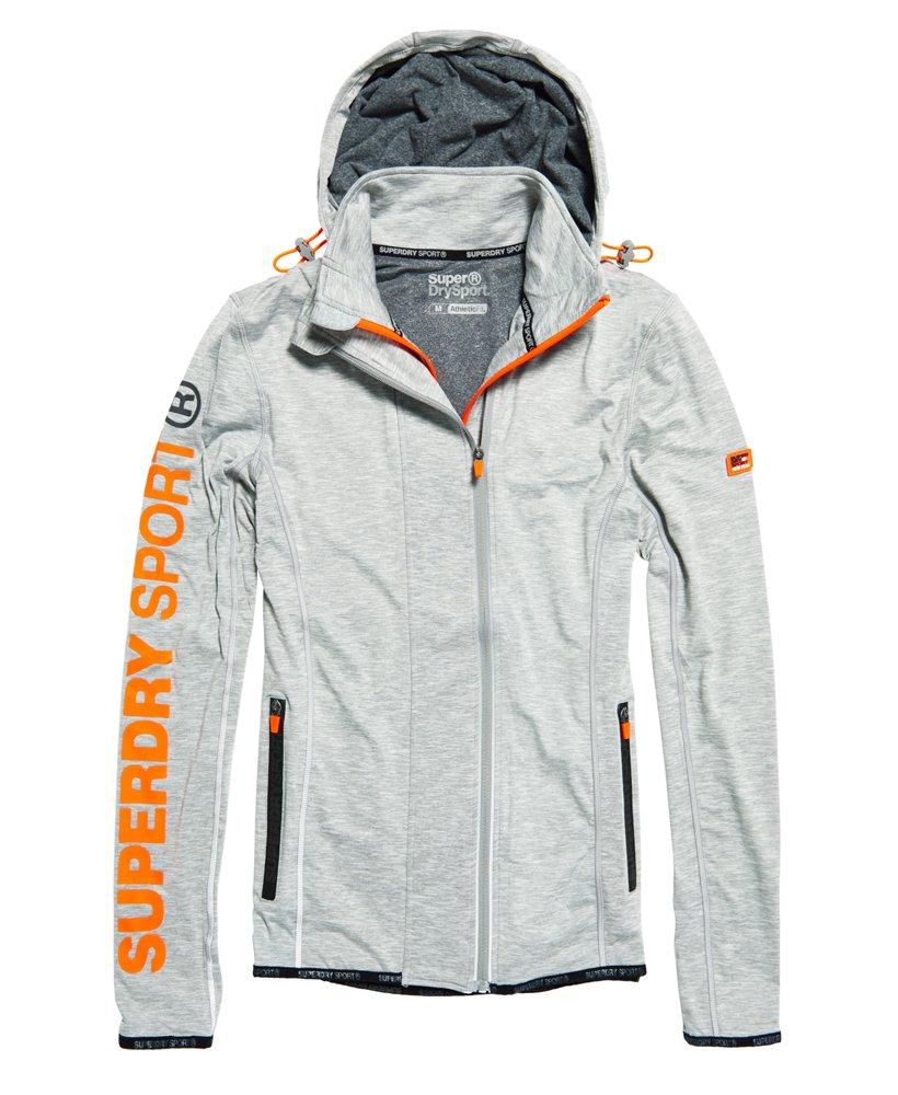 Superdry Sports Athletic Panel Zip Hoodie Light Grey in Gray for Men | Lyst