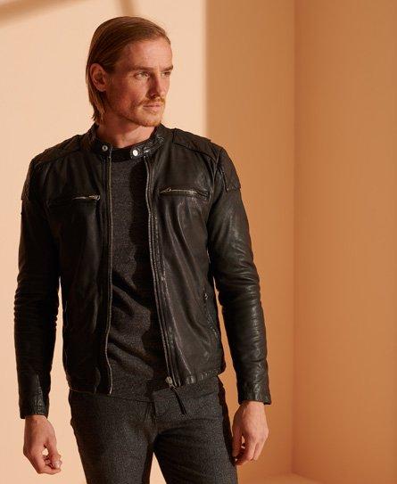 mens shirt jacket black