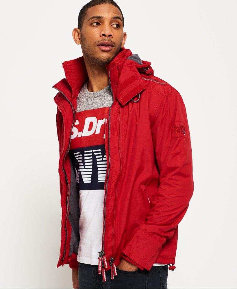 Superdry Pop Zip Hooded Arctic Sd-windcheater Jacket Red for Men | Lyst