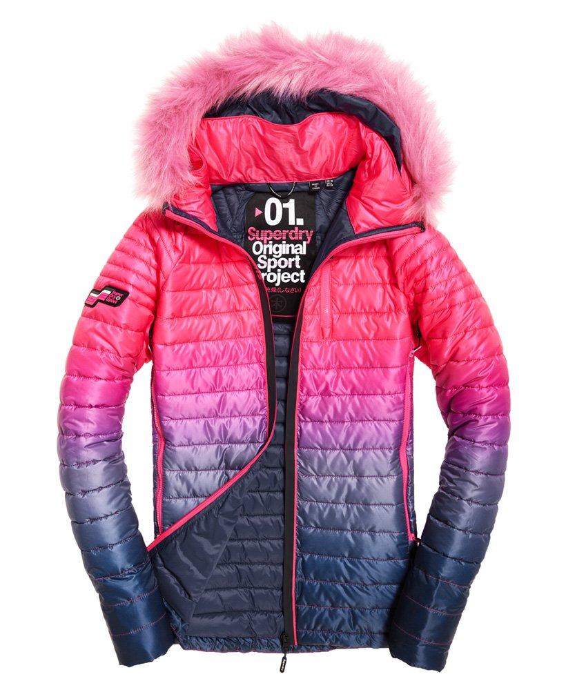 Superdry Power Fade Faux Fur Jacket in Pink - Save 60% - Lyst