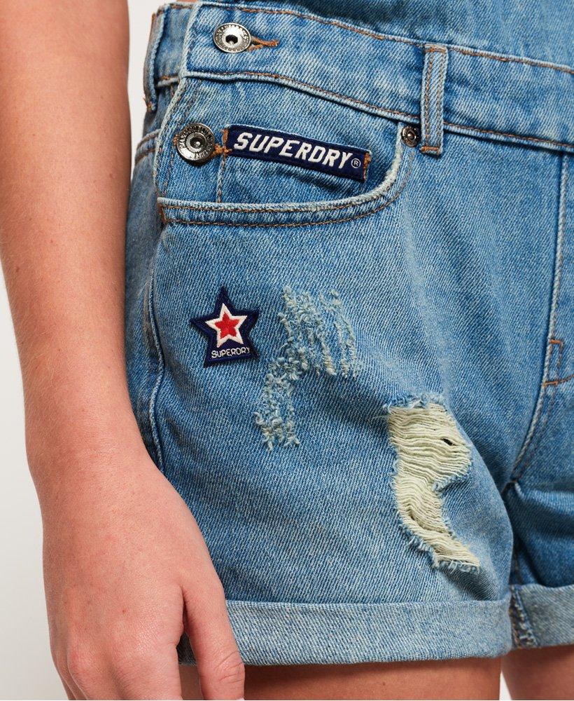 superdry dungaree shorts
