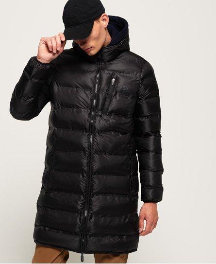 Superdry Echo Quilt Longline Puffer Coat in Black for Men | Lyst Canada