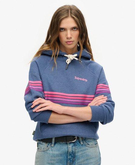 Superdry Rainbow Stripe Logo Hoodie in Blue Lyst UK