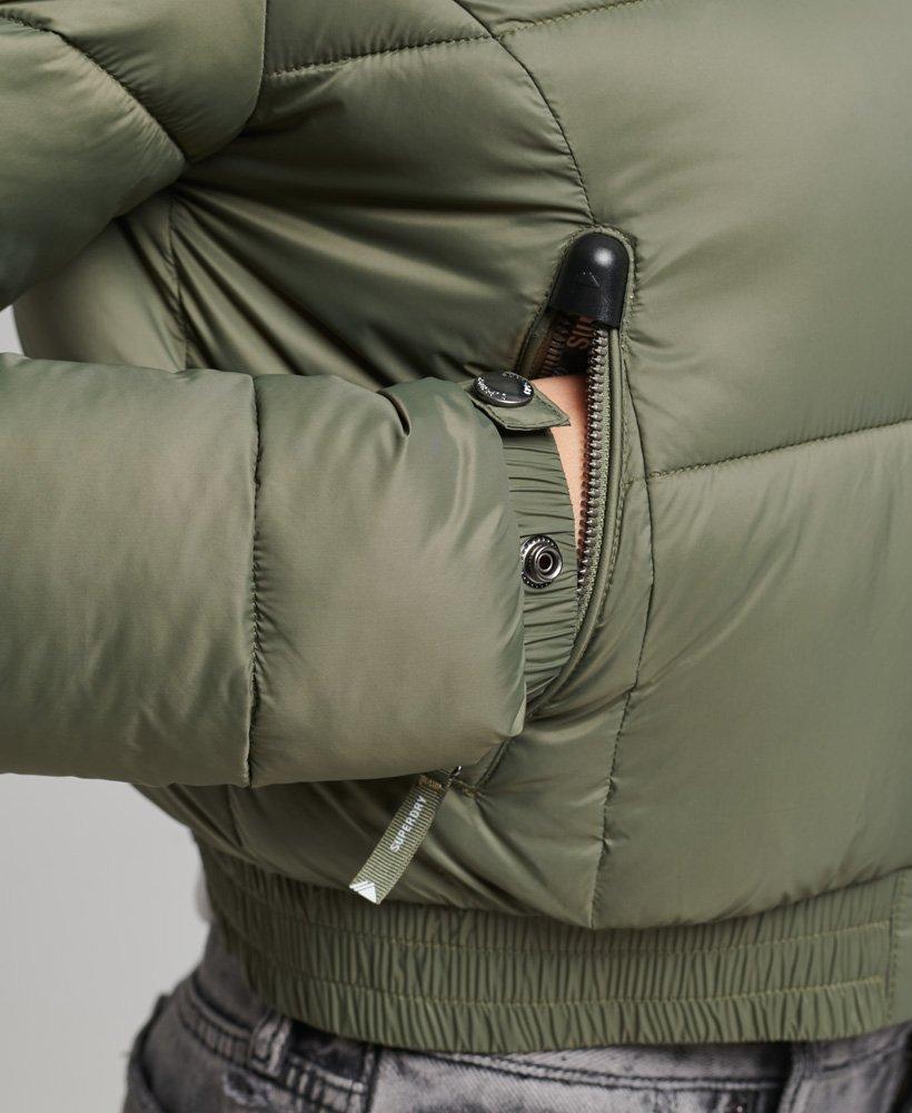 Superdry Crop Jacket in Green | Lyst