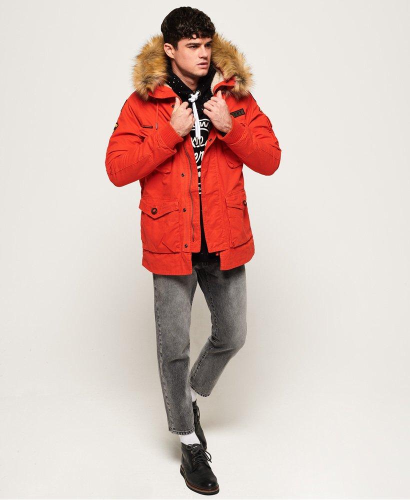Superdry Men's Rookie Parka Size MEDIUM  Color Burgundy main image 1