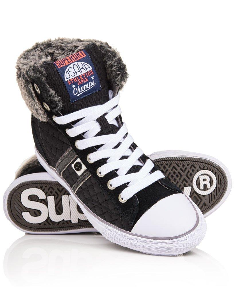 Superdry Quilted Hammer High Sneakers Black | Lyst