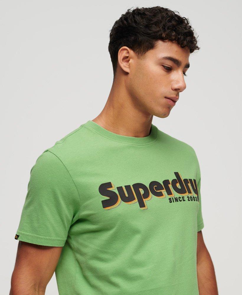 Superdry Terrain Logo Print Relaxed Fit T-shirt in Green for Men | Lyst