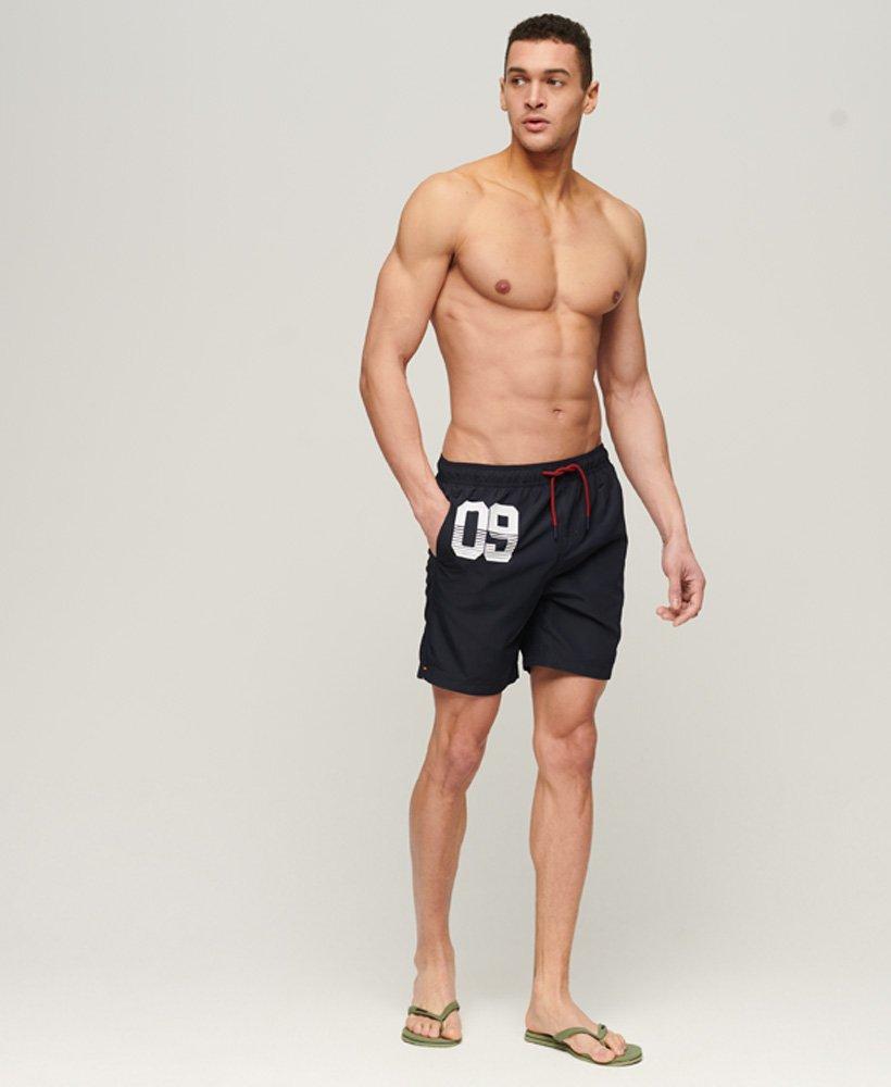 Superdry Waterpolo Swim Shorts Navy in Blue for Men | Lyst
