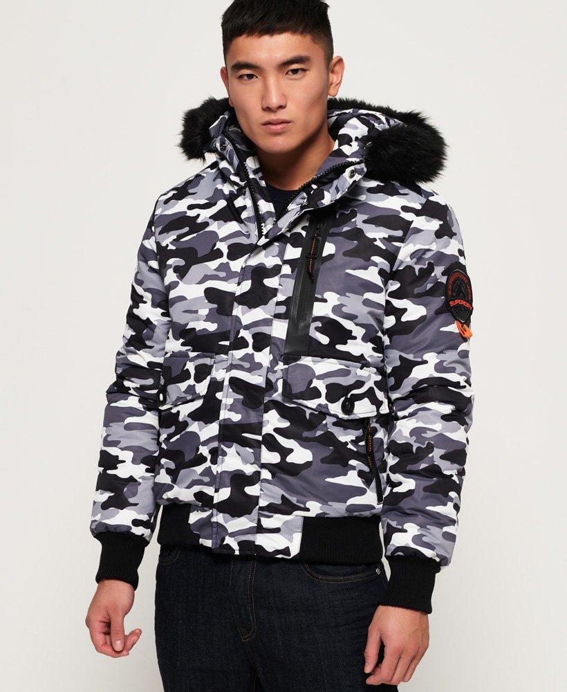 black camo coat