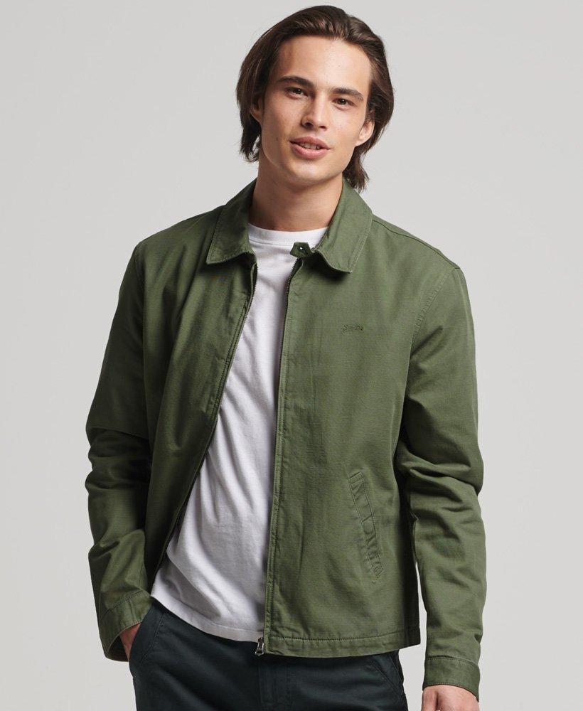 Superdry Classic Harrington Jacket Green / Olive Khaki for Men | Lyst