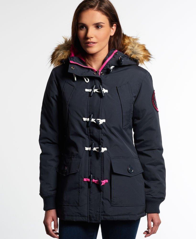 Superdry Everest Duffle Coat Navy in Blue | Lyst