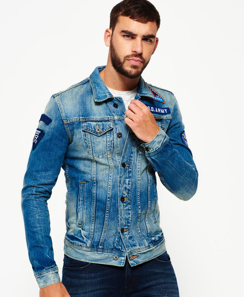Superdry Rogue Patch Trucker Demim Jacket in Blue for Men Save 30 Lyst