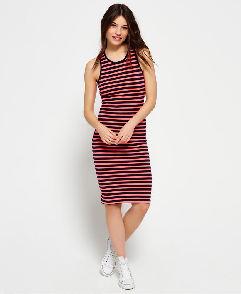 superdry red midi dress