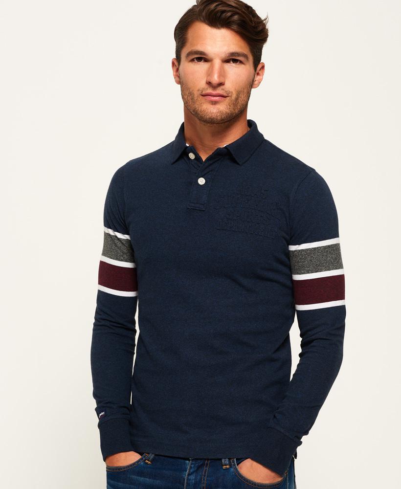 superdry long sleeve polo
