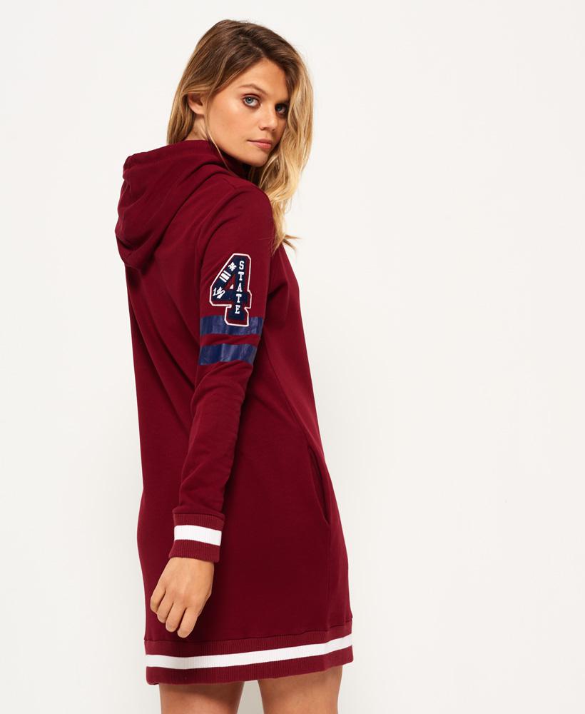 Superdry Cotton Cullen Sweat Dress in Red - Lyst