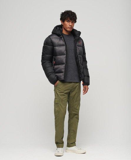 Superdry Colour Block Sport Puffer Jacket in Gray for Men | Lyst