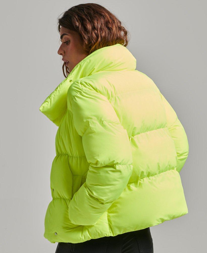 Superdry Short Puffer Coat Green / Cuba 