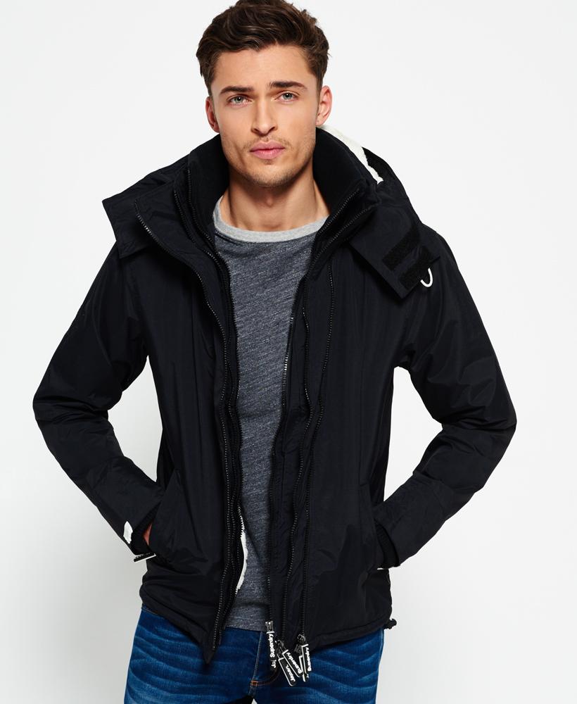 Download Superdry Synthetic Hooded Sherpa Windcheater Jacket in ...